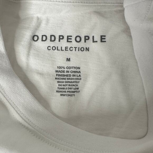 NWT Recycled Karma California Humboldt White & Pink T-Shirt Sz M - Picture 3 of 4